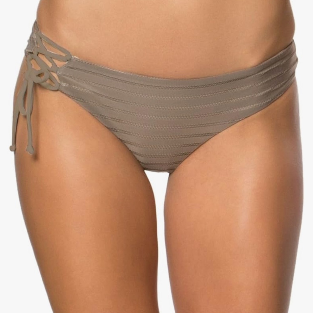 O'Neill Taupe Side-Tie Bikini Bottom